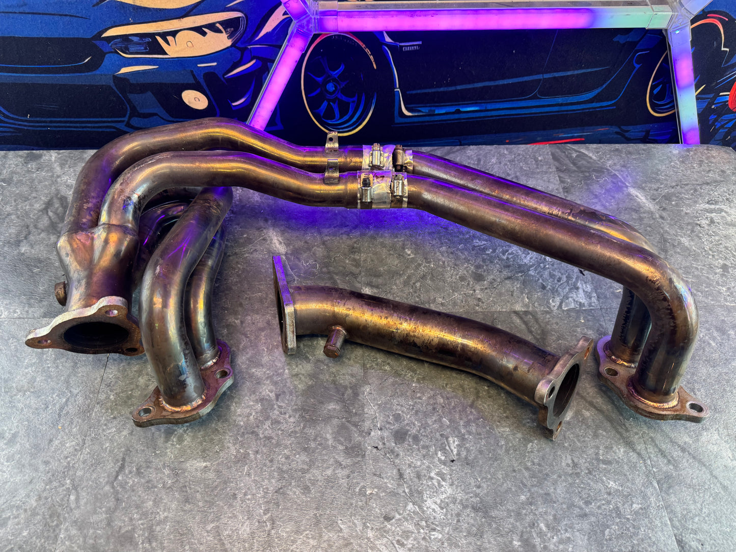 2004-2021 Subaru WRX STi Aftermarket Equal Length Headers Tomei Style With 3 Bolt Up Pipe