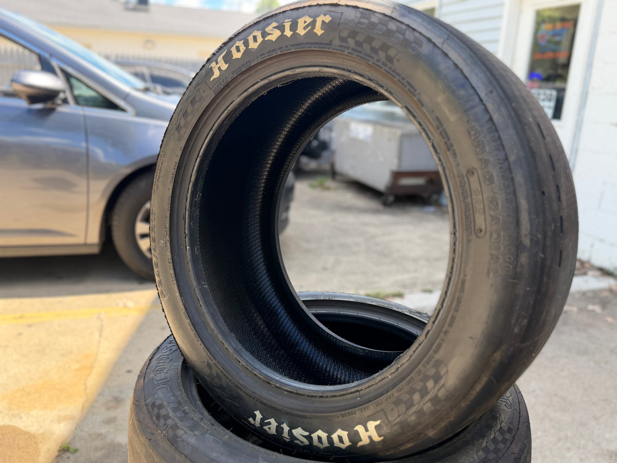 HOOSIER DR2 DOT drag radial tires 245/45R17 Subaru STi 26x10