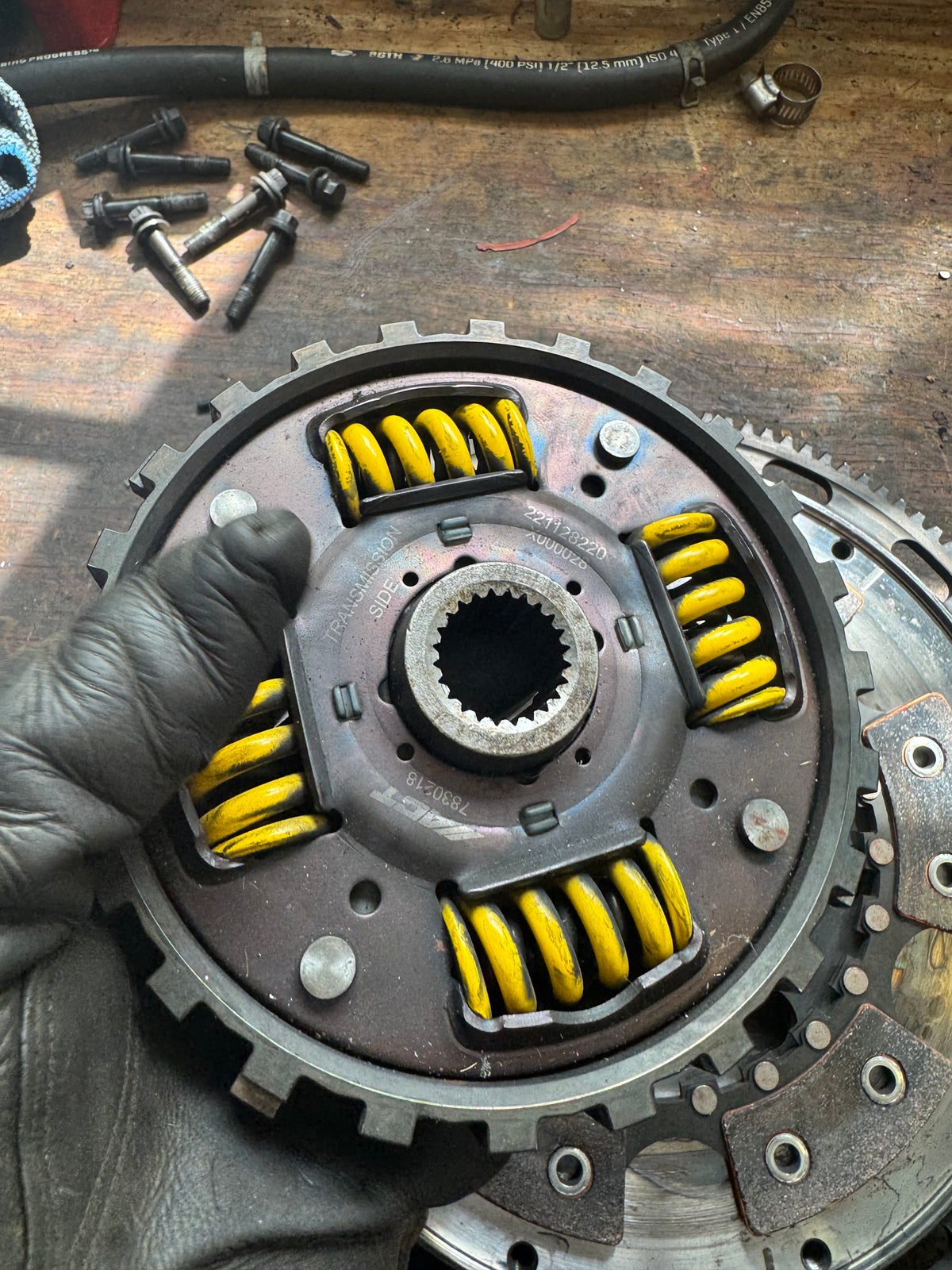 2004-2021 Subaru WRX STi ACT Mod-Twin 225 Extreme 6-Puck Sprung Street Clutch Kit Organic Disk With Monolock Collar
