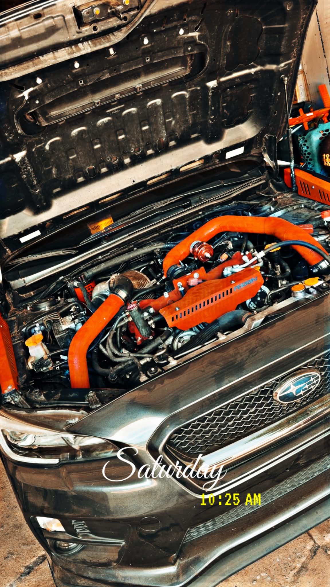 2015 - 2021 Subaru STi rotated turbo kit w/ fmic kit 3.5 “ PTE 6062 TIAL EWG & BOV
