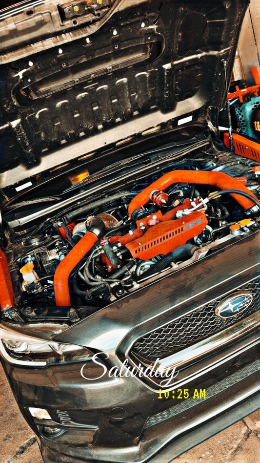 2015 - 2021 Subaru STi rotated turbo kit w/ fmic kit 3.5 “ PTE 6062 TIAL EWG & BOV