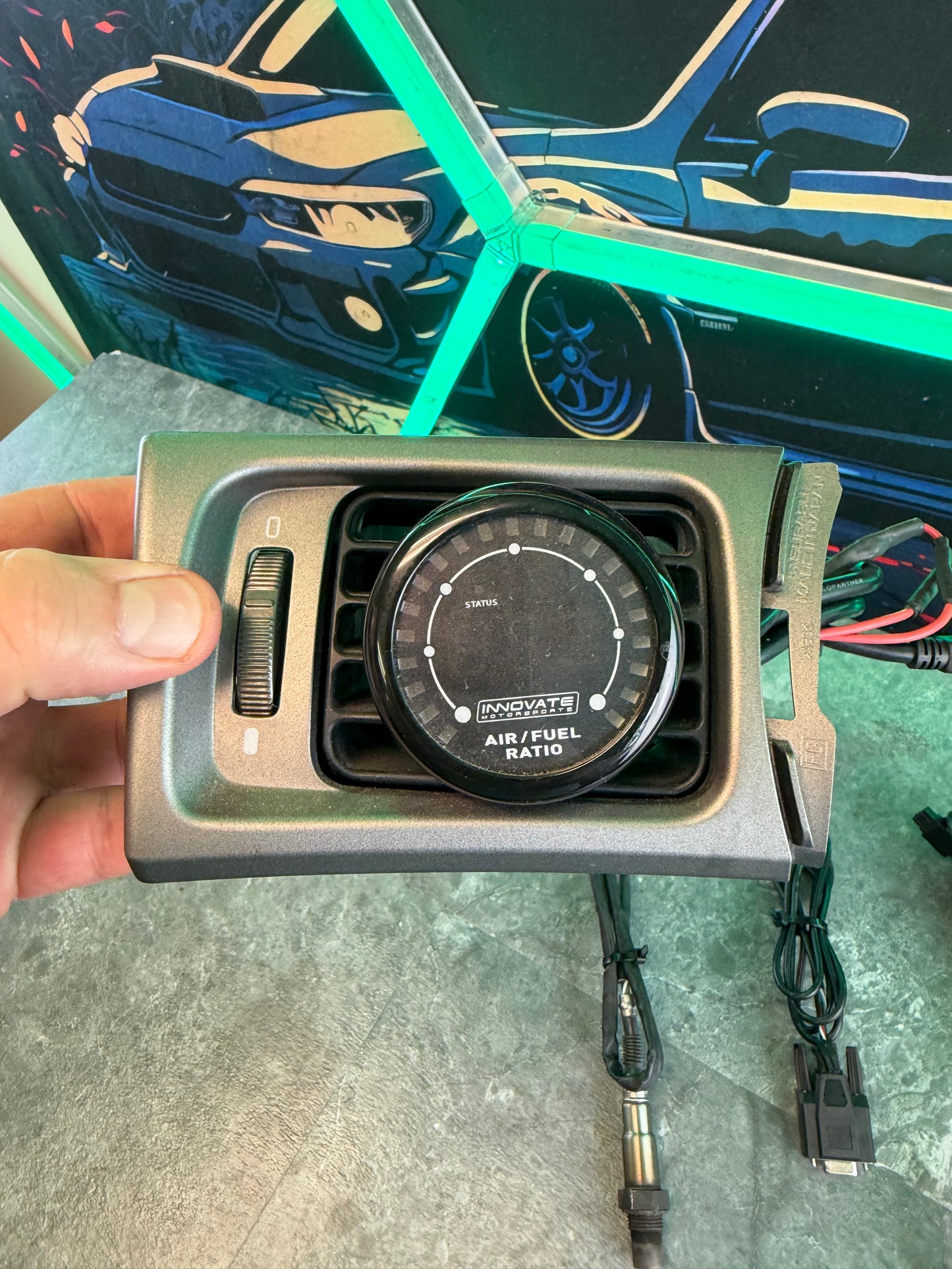 INNOVATIVE AFR air fuel ratio GAUGE 2008-2014 Subaru wrx & STi w/ o2 sensor & subtle solutions vent pod