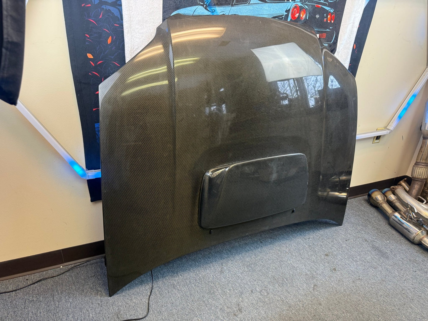 SEIBON CARBON FIBER Subaru STi & wrx Impreza blobeye 2004 2005 GD scoop hood