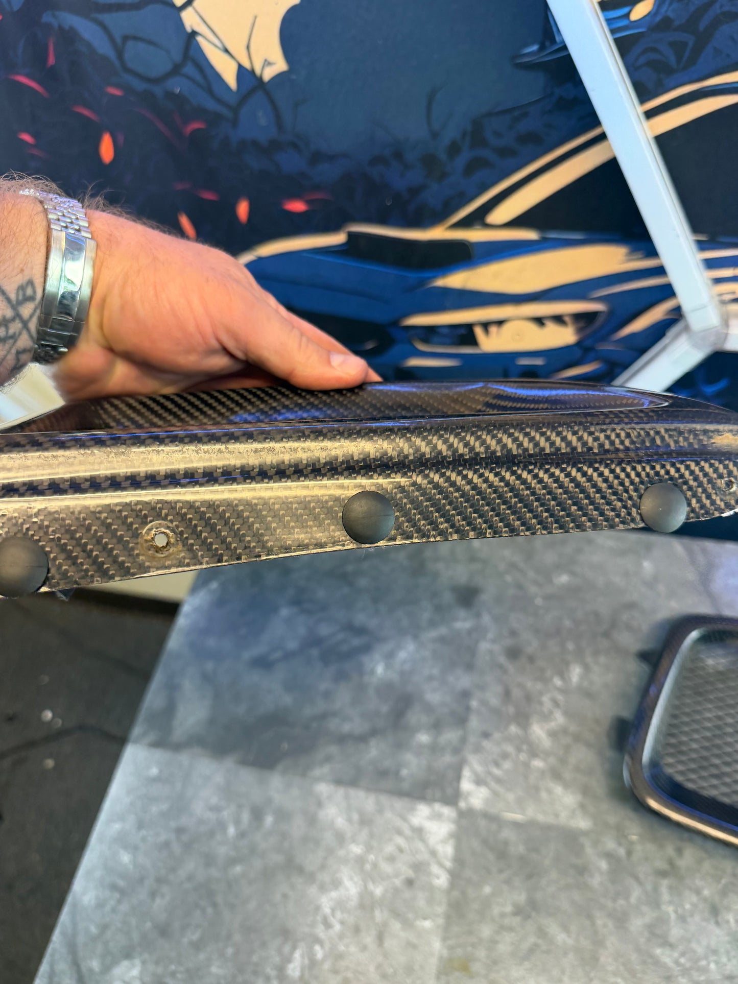 2006 2007 Subaru Impreza , wrx & STi front grille assembly carbon fiber