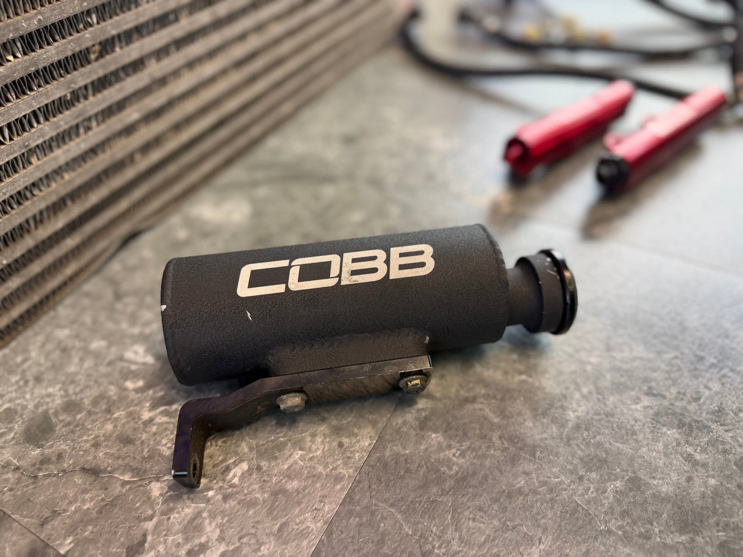 COBB tuning coolant over flow tank reservoir Subaru wrx and STi ( for use with front mount intercooler )