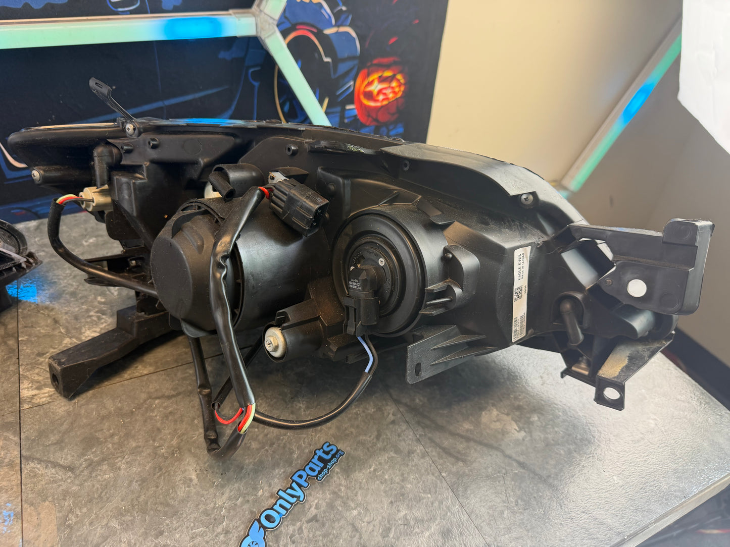 EAGLE EYE aftermarket head lights headlights 2008 Subaru STi halogen pair blacked out
