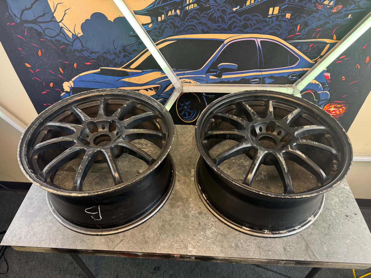 Work Emotion 11r Wheels Set Of 4 Need Refinished 18x8.5 +47 5x114.3