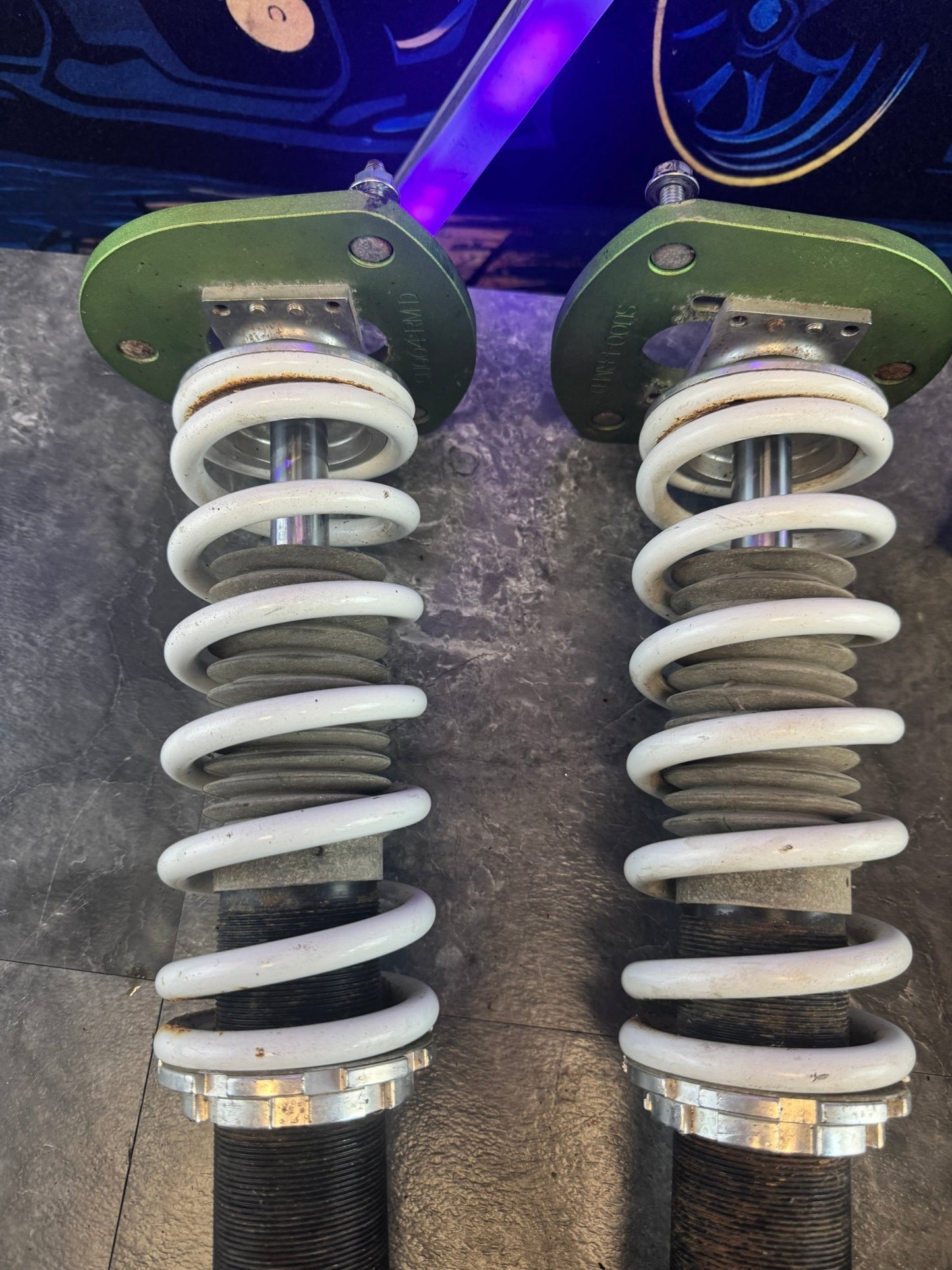 FEAL 441 coilovers coil over suspension 2005 - 2007 Subaru STi front & rear camber plates wrx