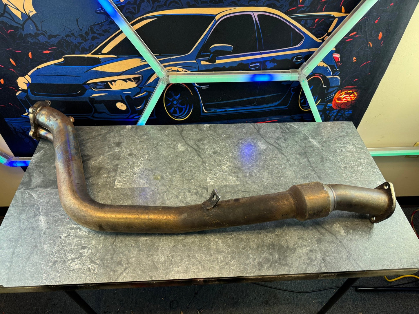 2008-2021 Subaru STi / 2008-2014 Subaru WRX PLM High Flow Catted Downpipe With 2 Bungs