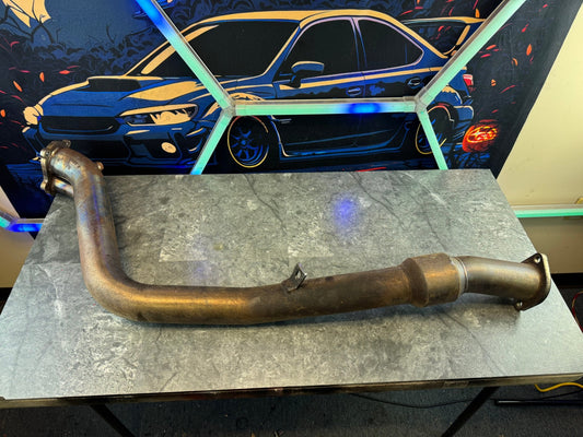 2008-2021 Subaru STi / 2008-2014 Subaru WRX PLM High Flow Catted Downpipe With 2 Bungs N5