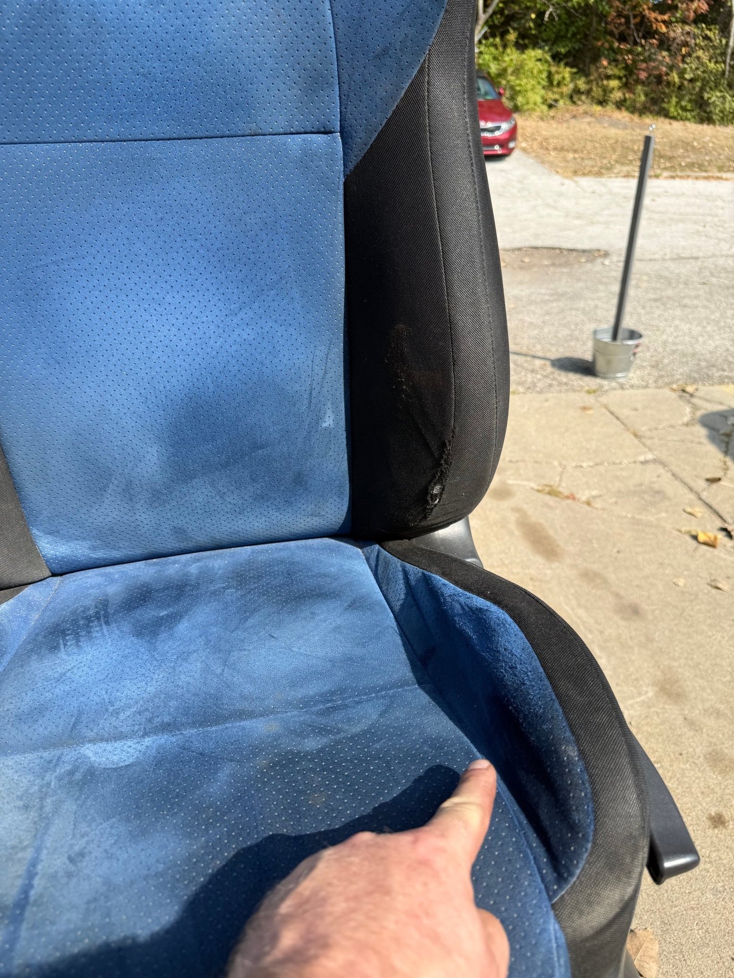 2004 Subaru STi oem alcantara blue front and rear seats 2002-2007 wrx & Impreza
