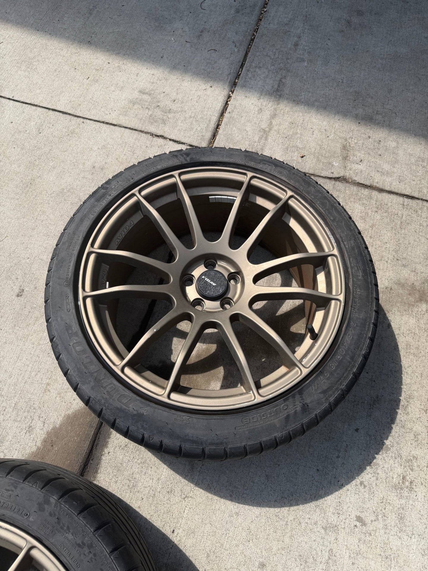 AVID AV20 Matte bronze wheels for Subaru wrx & Impreza 5x100 18 x 8.5 + 38 clears STi brembos