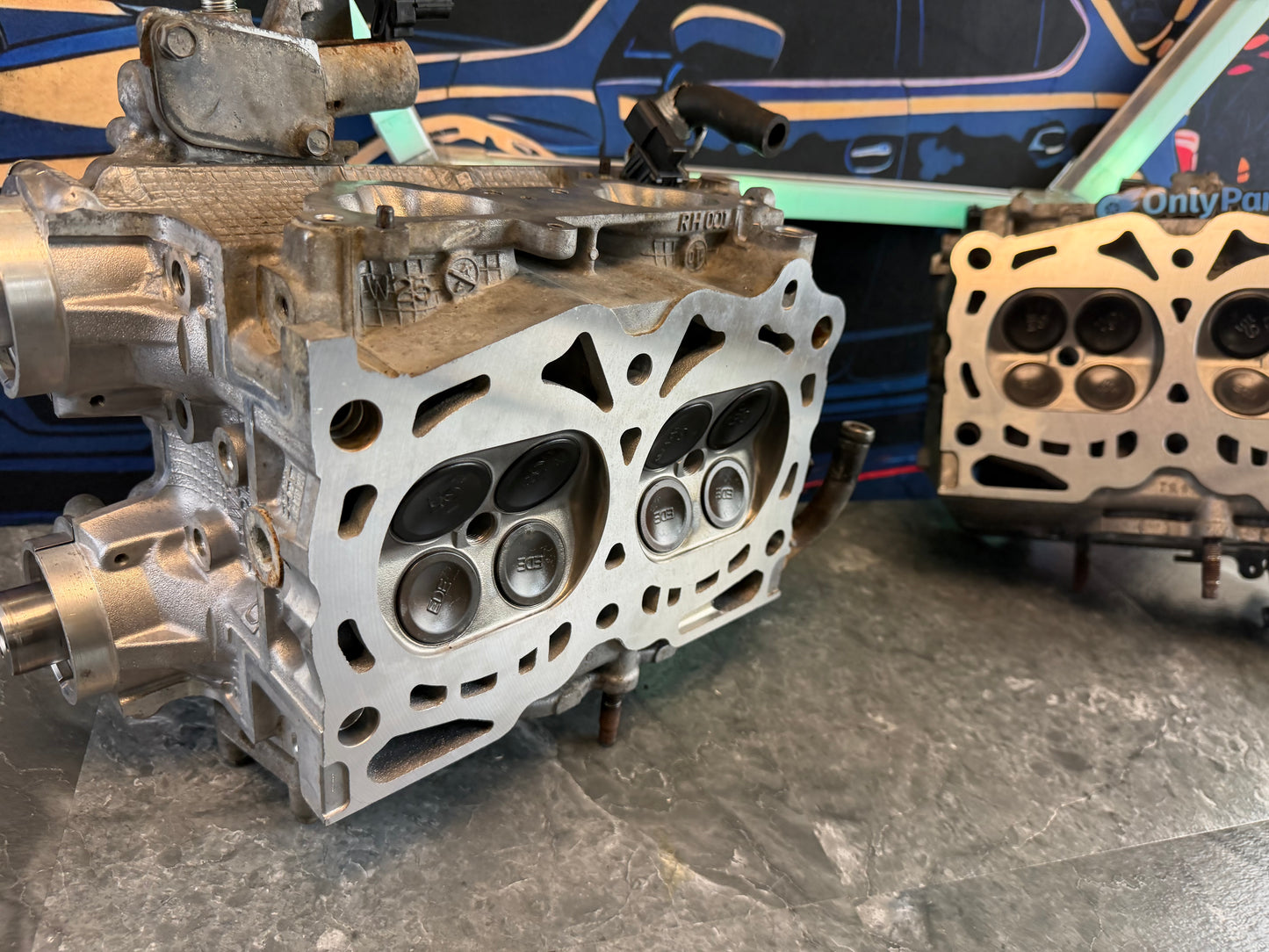 W25 OEM 2008 - 2021 Subaru STi DAVCS cylinder heads w/ oem camshafts RE BUILT