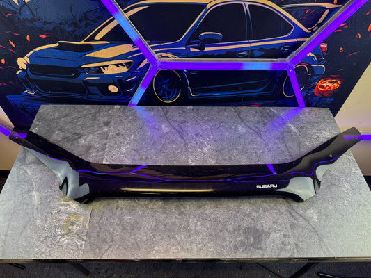 2004-2005 Subaru WRX STi OEM Acrylic Hood Deflector Bug Shield Trim Assembly