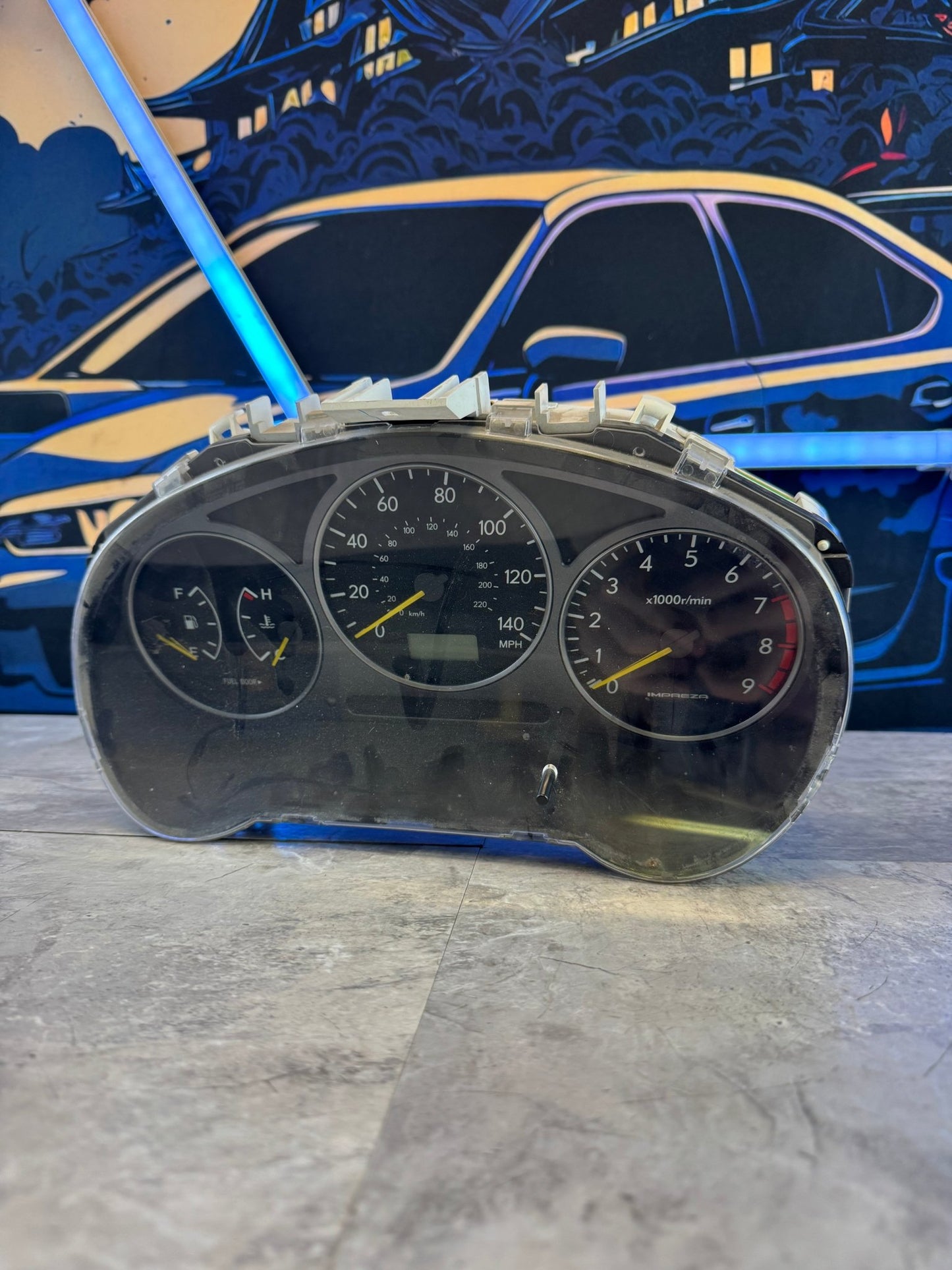 OEM 2002 Subaru Impreza WRX Instrument Gauge Cluster 173k TESTED