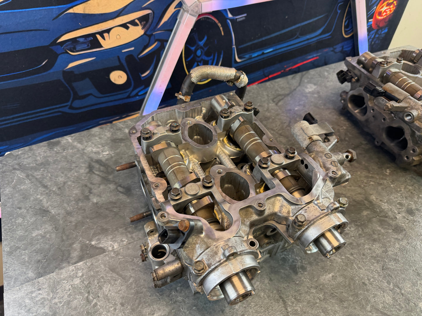 W25 OEM 2008 - 2021 Subaru STi DAVCS cylinder heads w/ oem camshafts RE BUILT