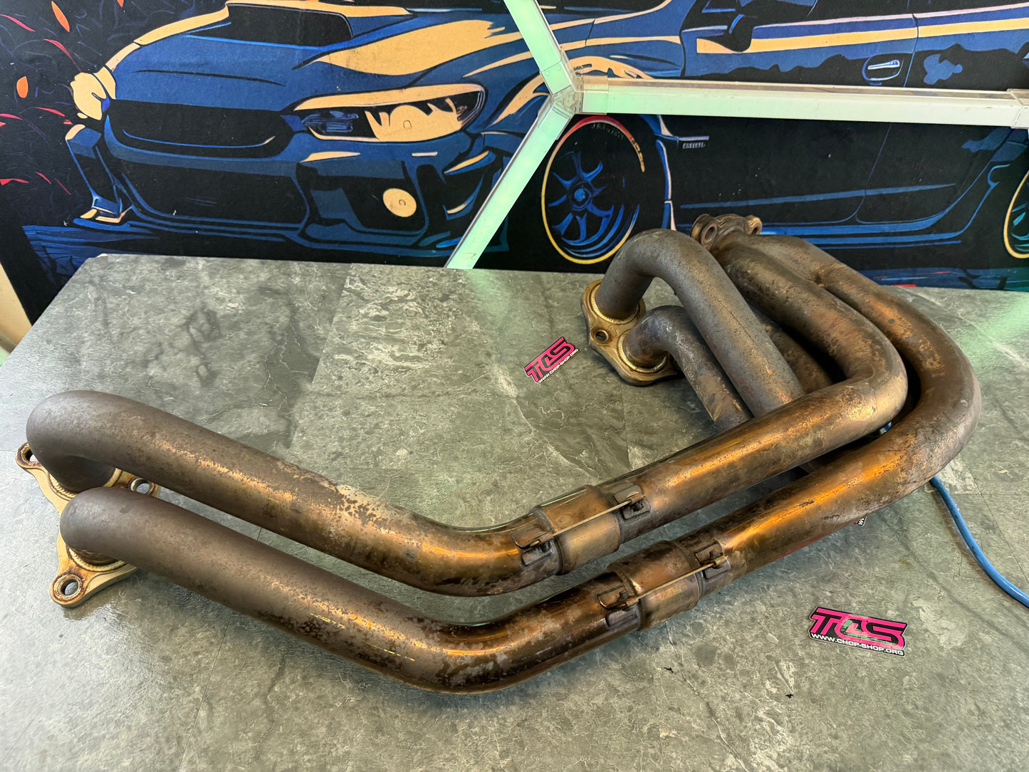 TOMEI UELH unequal length header 3 bolt SUBARU STi & WRX EJ257 EJ255 turbo exhaust manifold