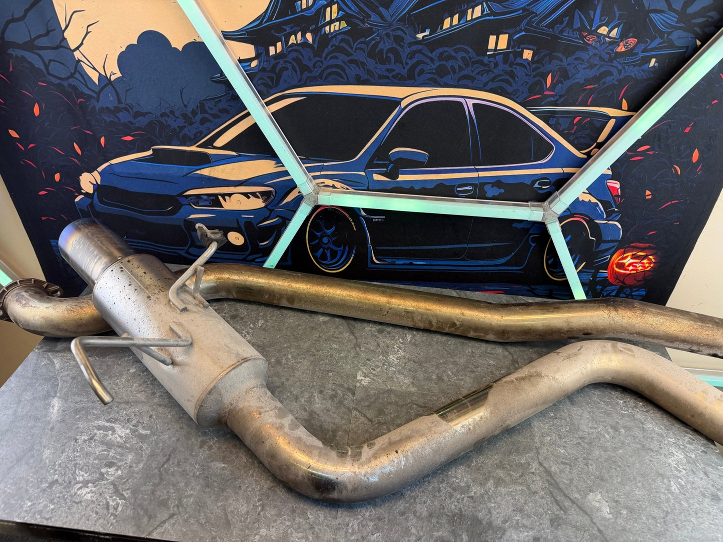 Invidia N1 race cbe catback exhaust system ti tip 08-14 wrx sedan 11-14 STi Sedan