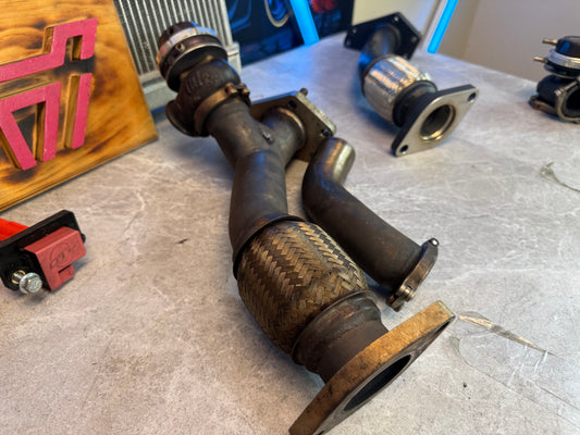 GRIMMSPEED external wastegate kit w/ 2 bolt up pipe & turbo smart 40 mm comp gate & screamer pipe Subaru wrx & STi