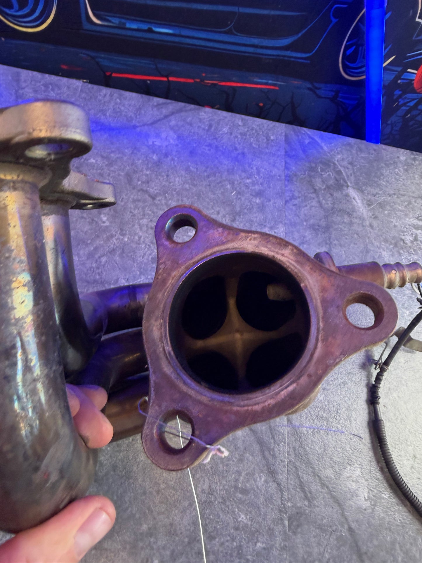 TOMEI UELH unequal length header 3 bolt SUBARU STi & WRX EJ257 EJ255 turbo exhaust manifold