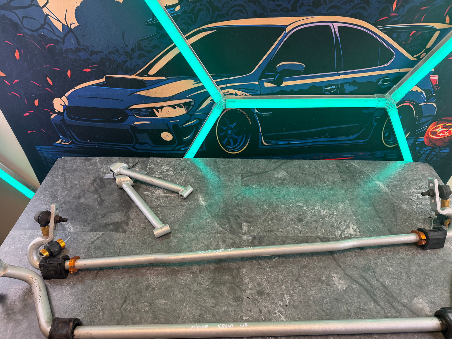 WHITELINE front and rear sway bars 2015 - 2021 STi 22 mm & 26 MM w/ end links NICE SHAPE