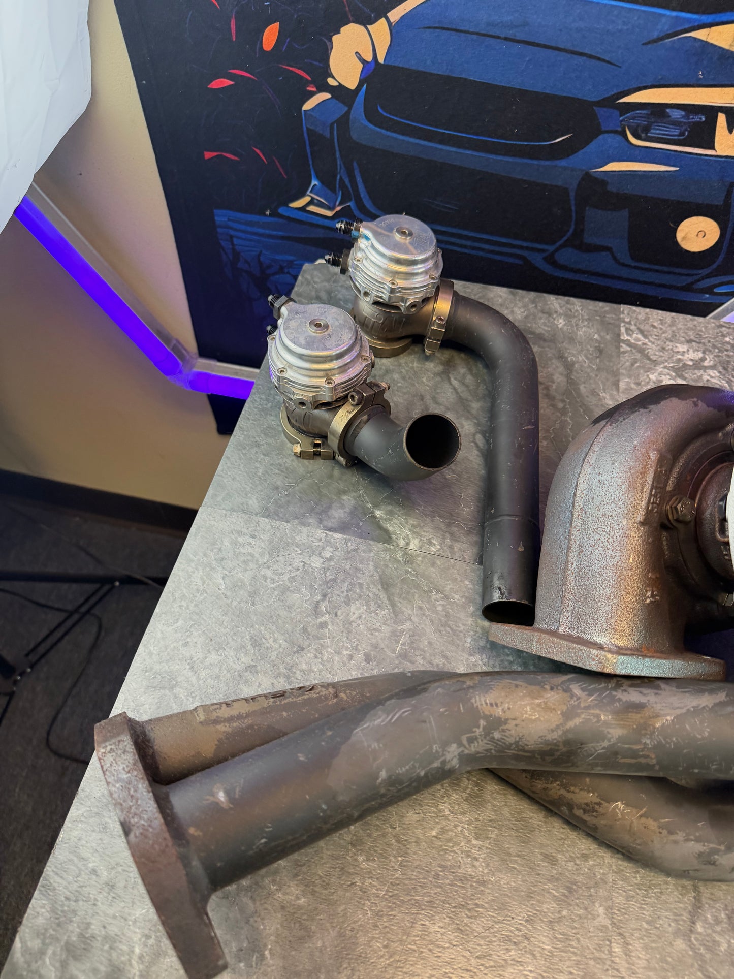 FULL RACE EFR S200 rotated twin scroll turbo kit 08-21 STi 08-12 Subaru wrx tial EWG x 2