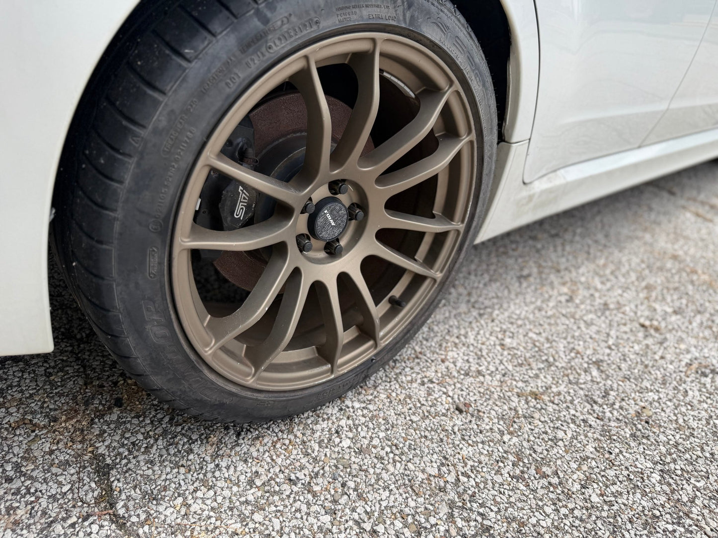 AVID AV20 Matte bronze wheels for Subaru wrx & Impreza 5x100 18 x 8.5 + 38 clears STi brembos