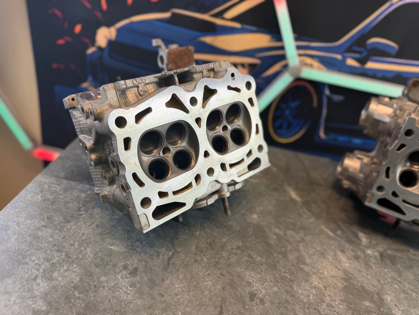 D25 Subaru wrx & STi single avcs SAVCS cylinder heads BLANKS cases empty head 1/2” drilled outfront Motorsports