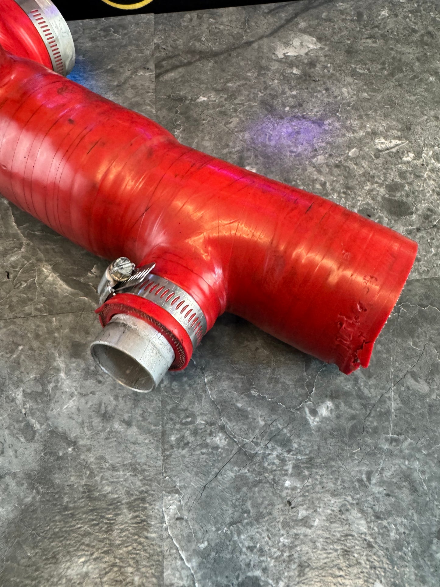 2002-2007 Subaru WRX 2004-2021 Subaru STi Aftermarket Red Silicone Turbo Inlet Red