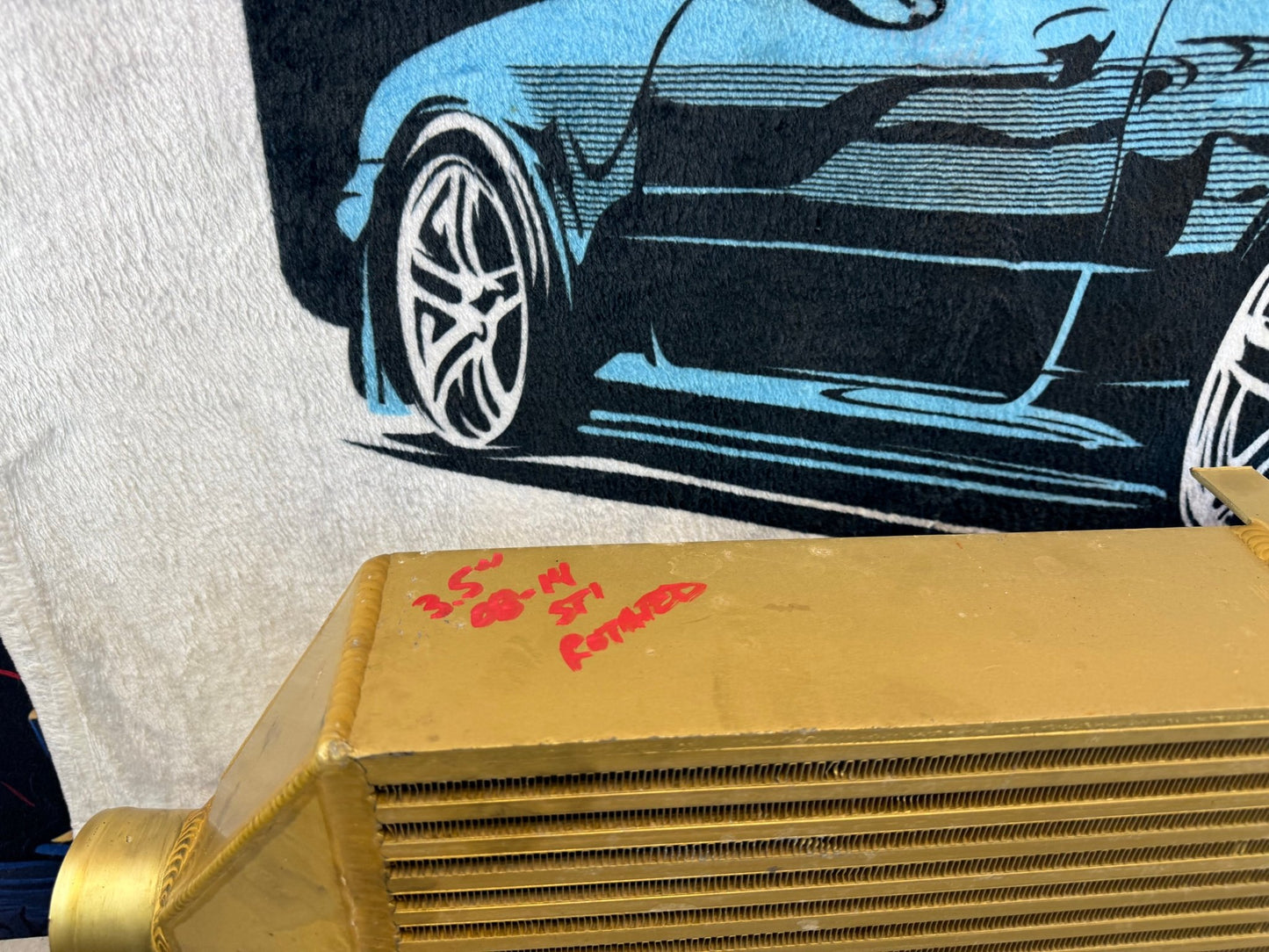 ETS extreme turbo systems FMIC kit front mount intercooler kit 08-14 Subaru STi rotated kit