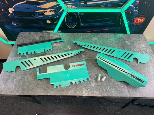2015-2021 Subaru WRX STi Perrin Engine Dress Up Kit With Radiator Shroud Fender Shroud Belt Cover