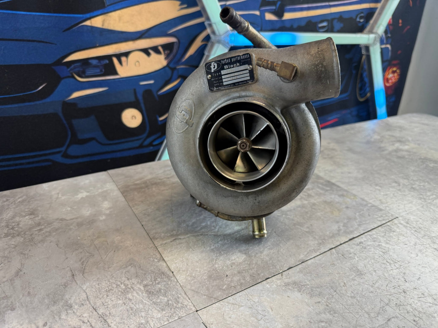 FP black turbo Subaru STi & wrx 3.25” compressor cover , billet , journal bearing, 10 cm turbine, welded