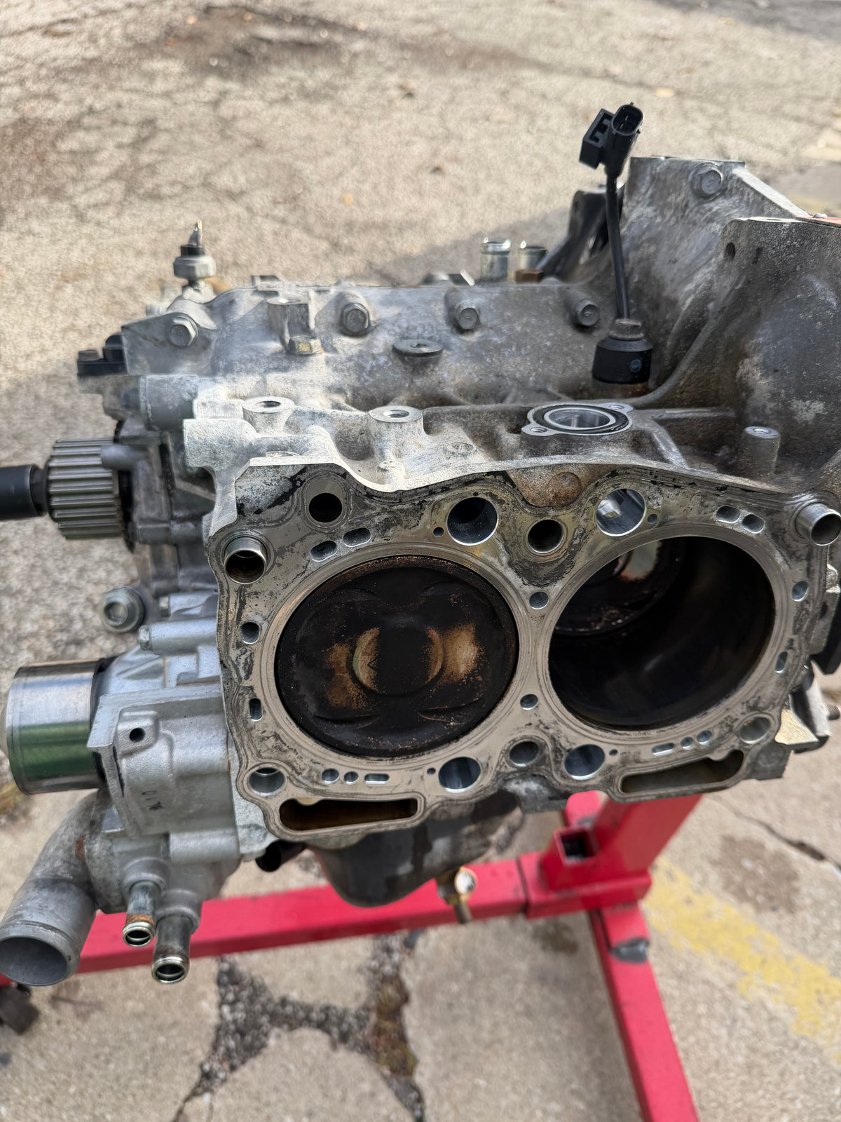 IAG STAGE 3 TUFF short block USED closed deck ej257 99.75 MM forged , I beam rods , arp rod bolts , nitrate crank , 1/2” drilled , ARP 1/2” studs included