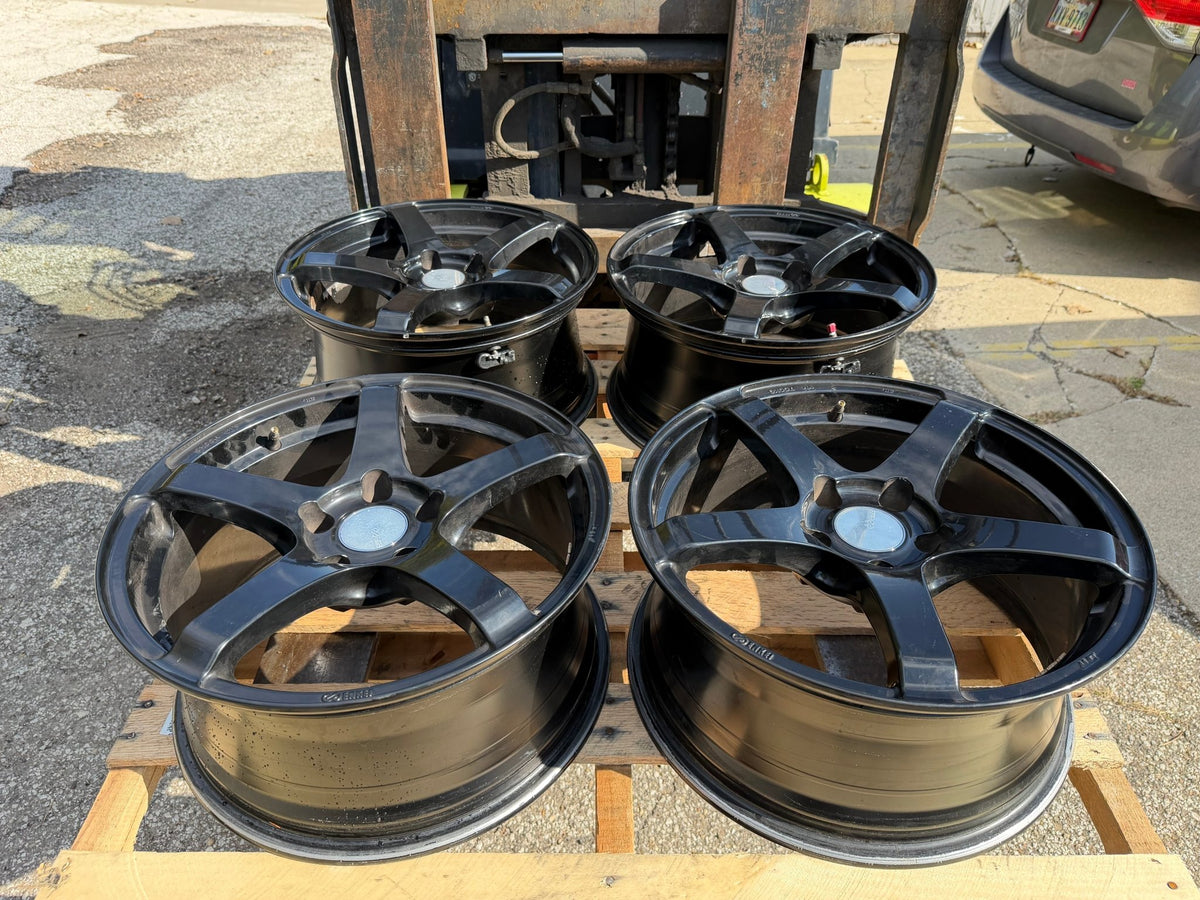 Enkei Kojin 17x8 +45 5x114.3 Wheels for 2005-2018 Subaru WRX STI