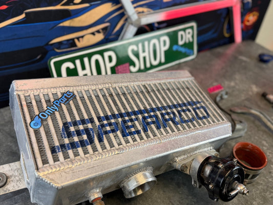 SPEARCO TMIC top mount intercooler w/ TIAL BOV Subaru STi