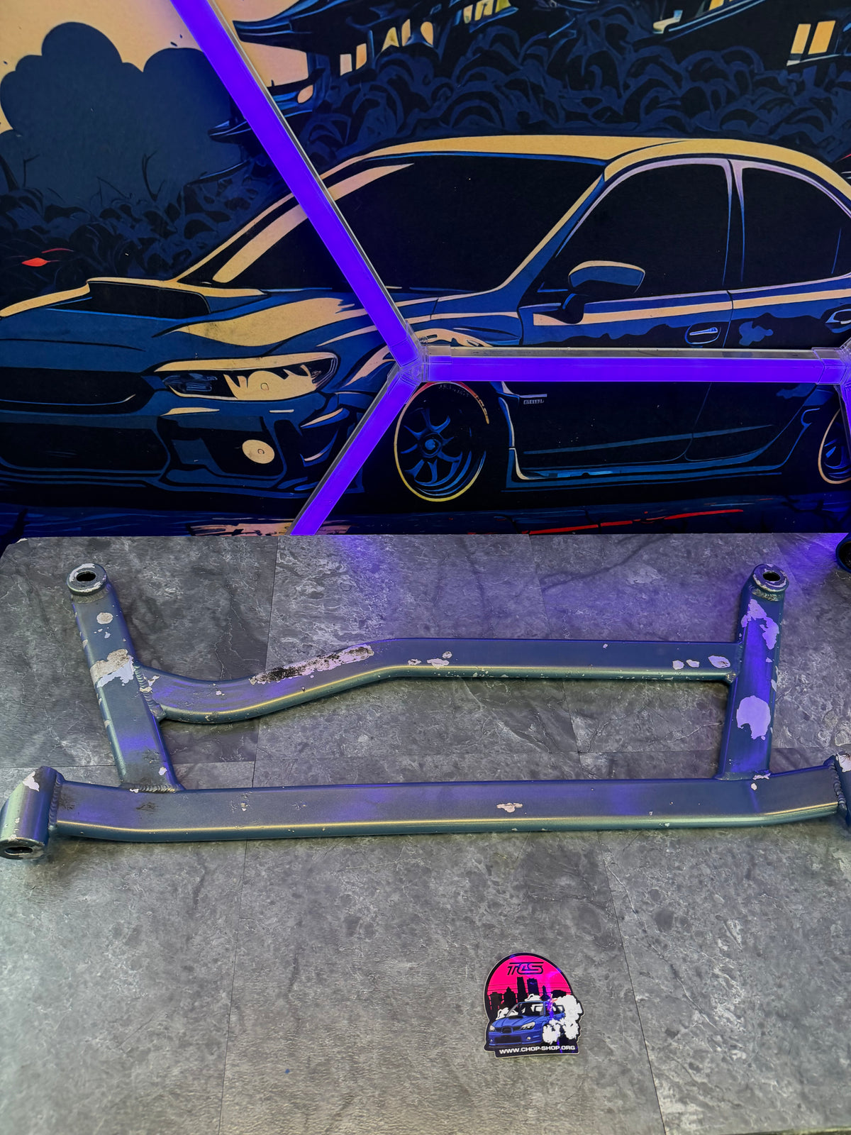 GT SPEC “ h “ brace under car suspension tie bar 2008 - 2014 Subaru STi & wrx