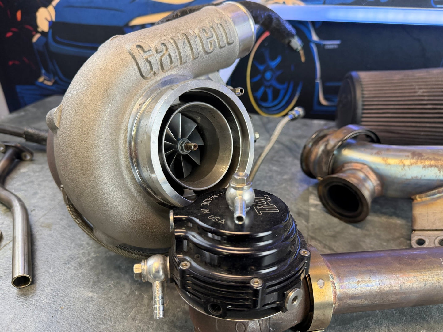 ETS rotated turbo kit Subaru STi VA ej257 2016-2021 extreme turbo systems Garrett g30 770 tial MVR EWG