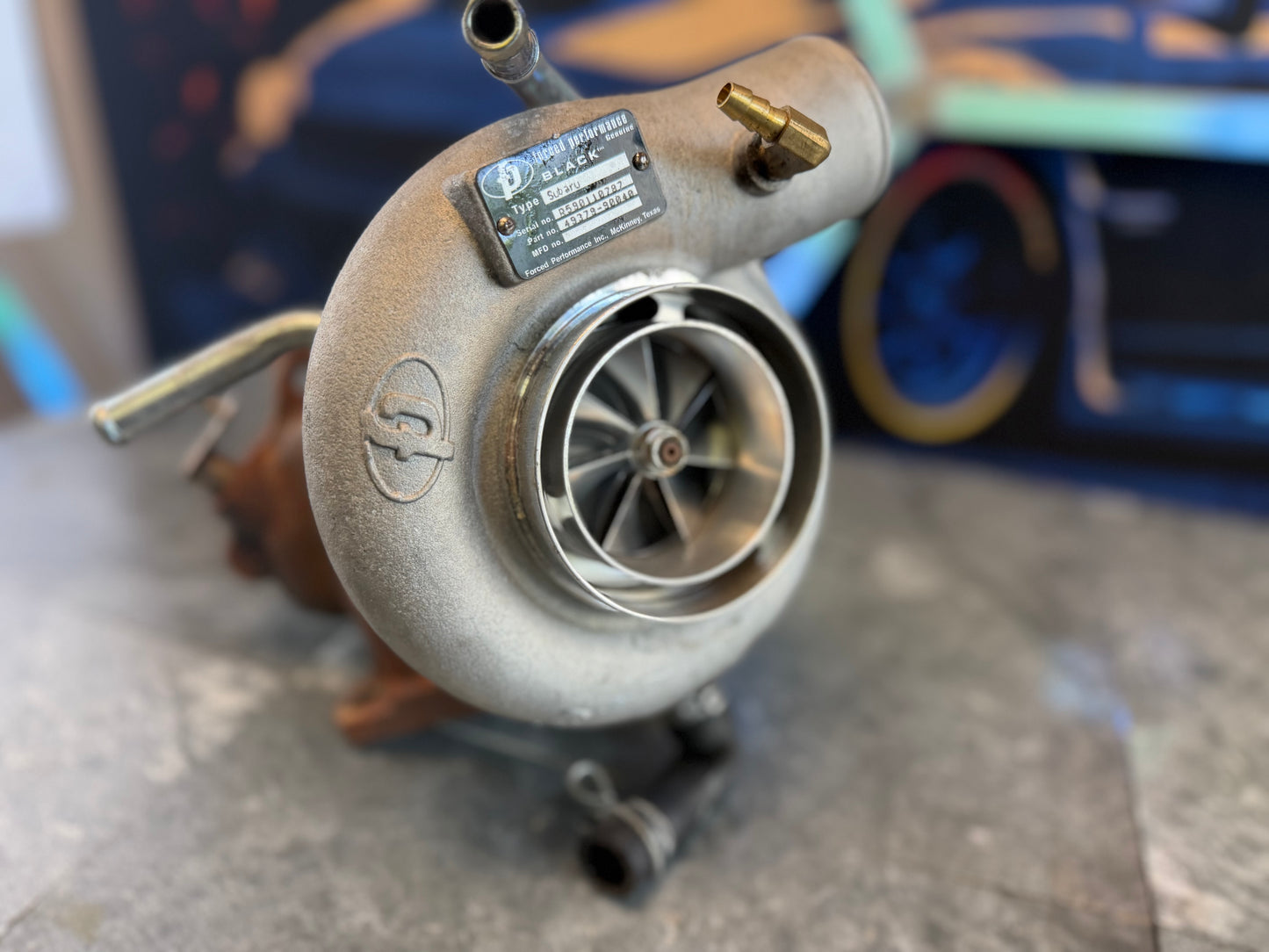 FP black HTZ 84 billet stock location turbo Subaru STi & wrx journal bearing 10 cm welded 3.25 “