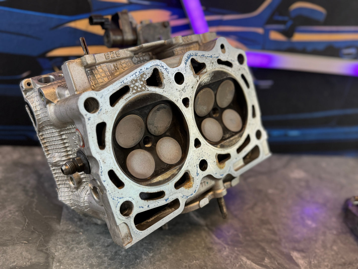 BUILT & cammed Subaru STi and wrx cylinder heads for IAG 950 14 mm drilled kelford r-199-d cams FERREA + 1 mm valves