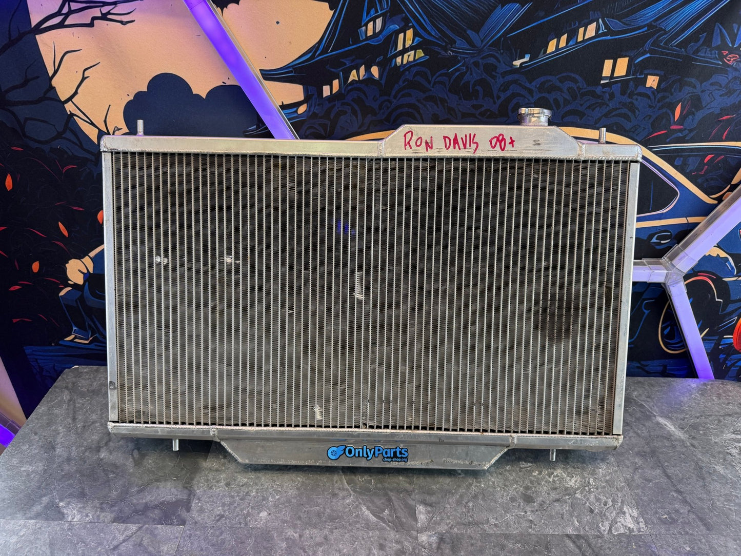 RON DAVIS racing products MASSIVE radiator 08 + Subaru STi ej257 wrx 1” wide twin row
