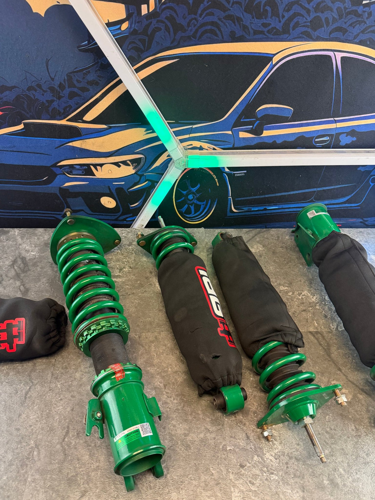 TEIN coilovers 2008 - 2014 Subaru wrx 5x100 adjustable w: iag bags FLEX Z
