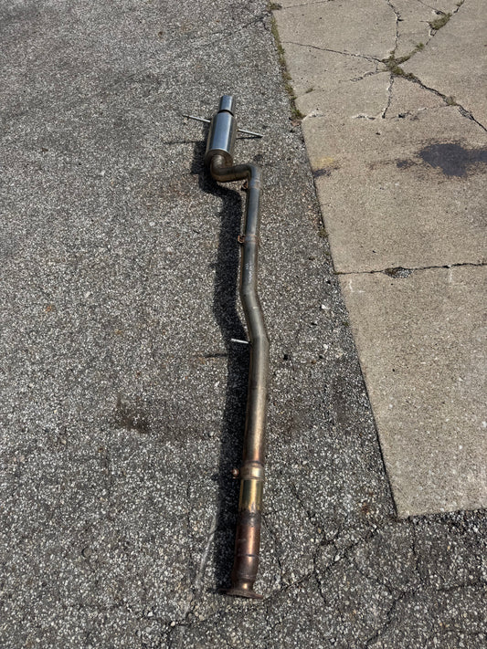 2004-2007 Subaru WRX STi Aftermarket Custom 3 Inch Catback Exhaust Slip-On System With Muffler Needs Clamps