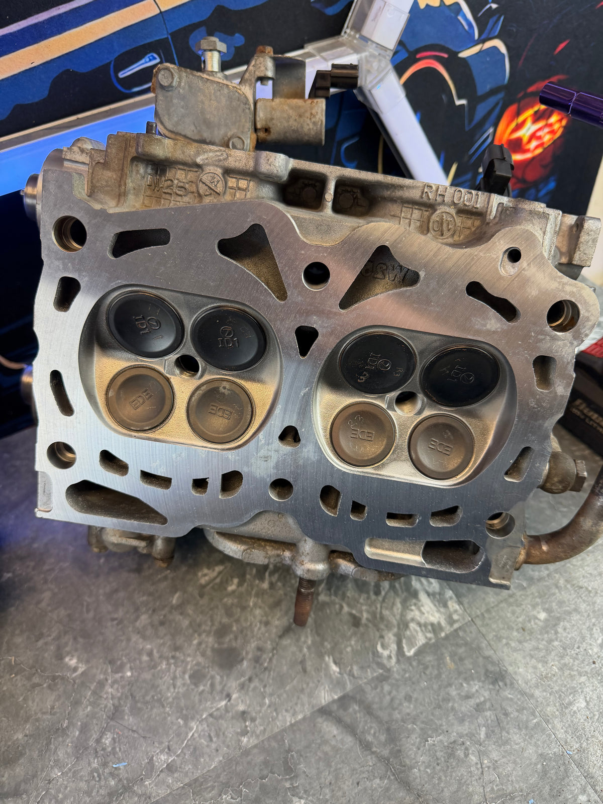 SUBARU STi 2008 - 2021 OEM W25 N25 dual avcs cylinder heads TESTED
