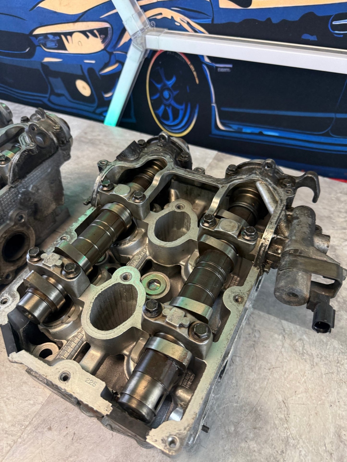 B25 Subaru STi cylinder heads 2004 - 2006 single AVCS SAVCS wrx ej255 legacy gt forester xt