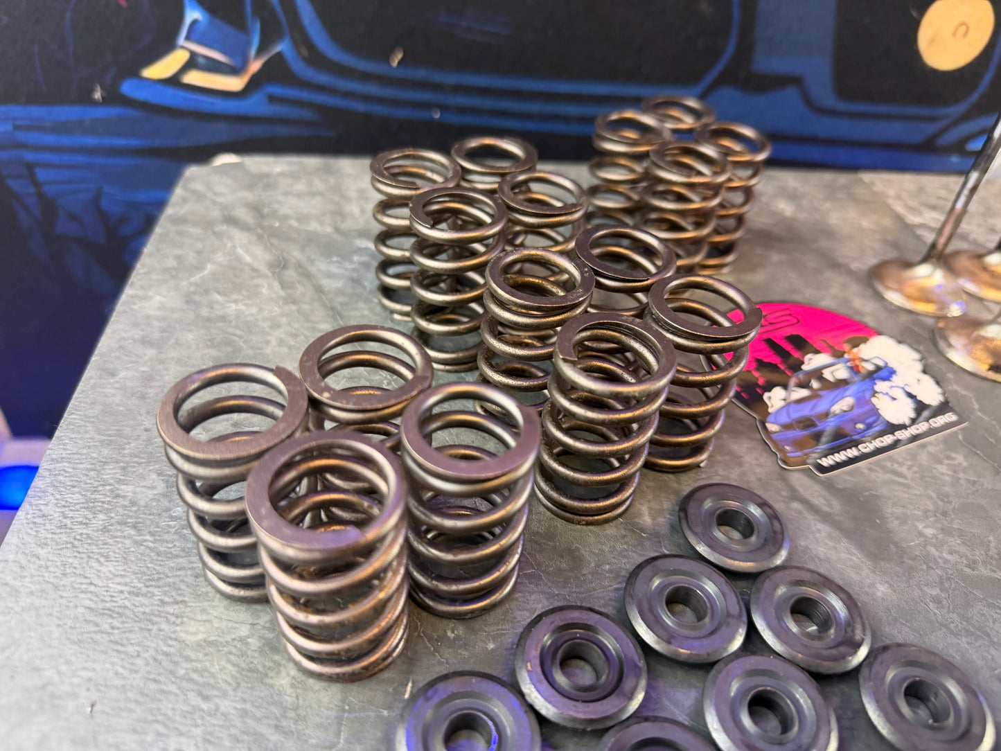 Subaru STi BC valve train WRX SS 32/36 stainless steel valves & spring kit & steel retainers