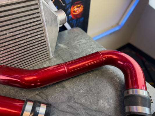 ETS FMIC kit 2015 - 2021 Subaru STi 4” w/ candy painted pipes ( for use with rotated bw & PW street manifold )