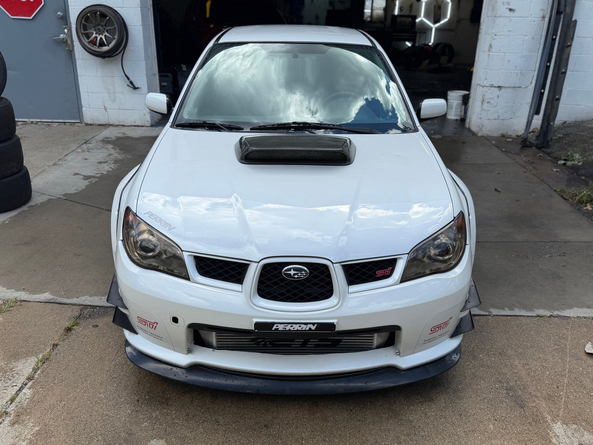 VIS tall cf carbon fiber hood scoop 2007 2006 Subaru STi & wrx
