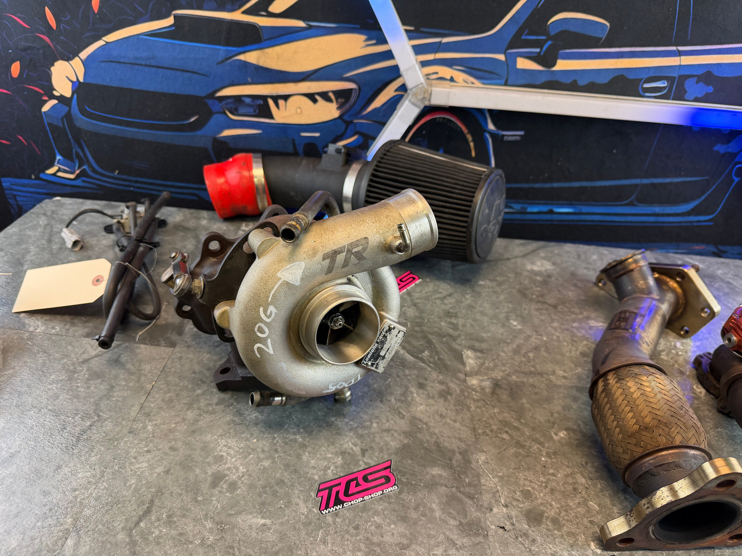 TR tomioka racing 20 g bolt on turbo Subaru STi & wrx 400 + hp 2.5” 10cm billet JB