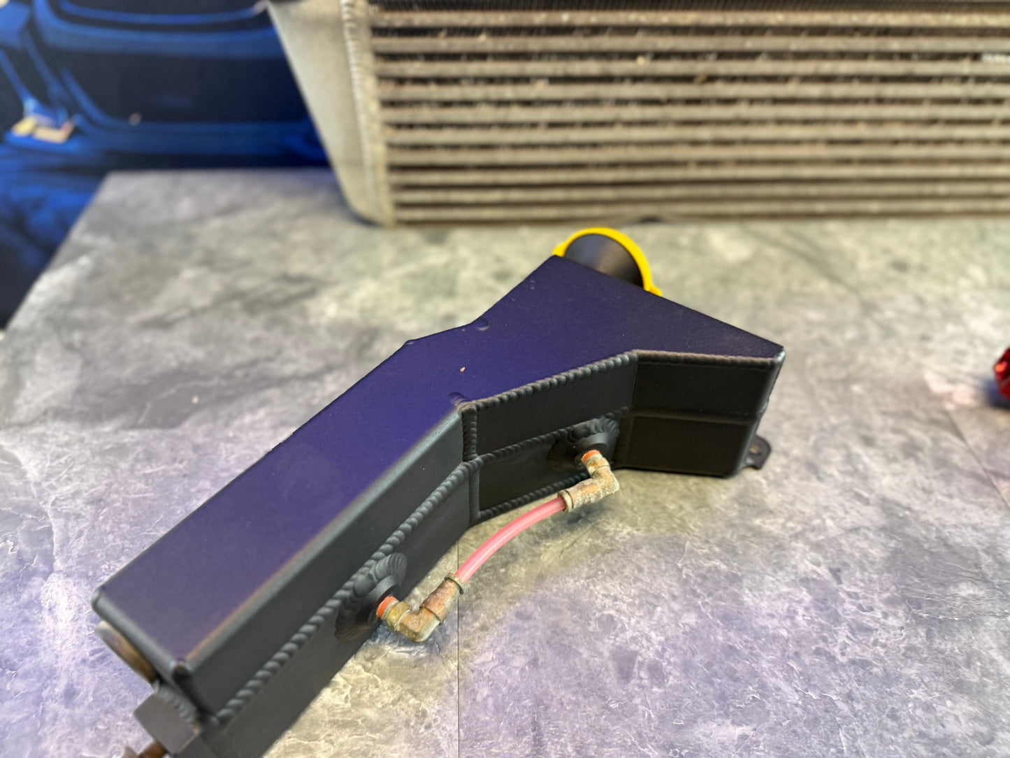 Killer b dual reservoir wash/coolant tank over flow 2008-2014 Subaru wrx & STi
