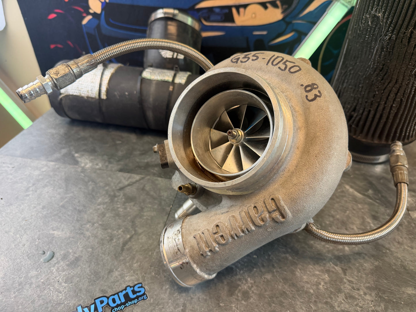 GARRETT “ 1050 “ G35-1050 GTX 3584 RS turbo Subaru STi & wrx 1000 + hp ball bearing billet